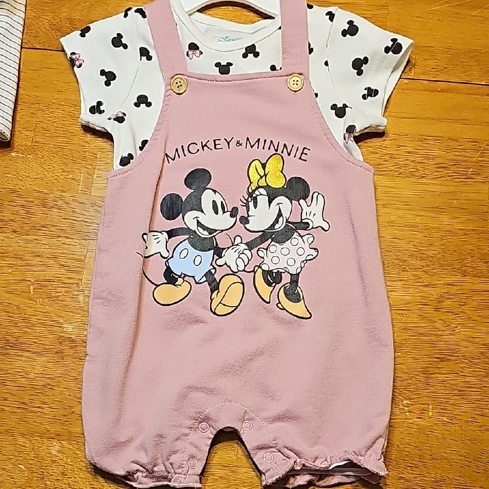 Disney Mickey & Minnie Pink Romper